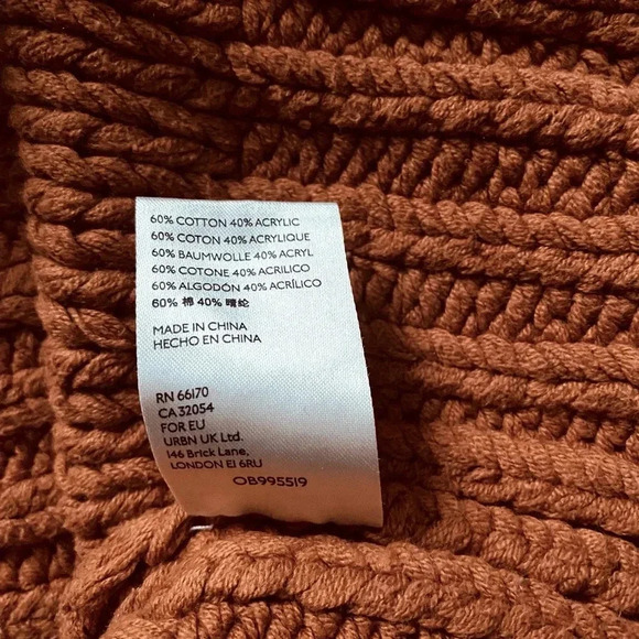 FREE PEOPLE | My Only Sunshine Cotton Blend Crew Neck Chunky Sweater Size XS - Picture 12 of 13